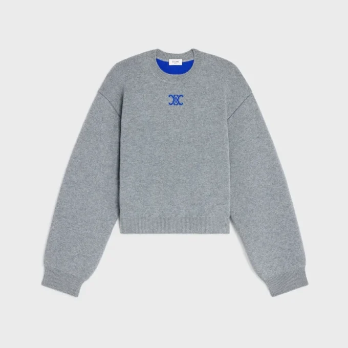 Maglione girocollo in cashmere Maglione girocollo in cashmere