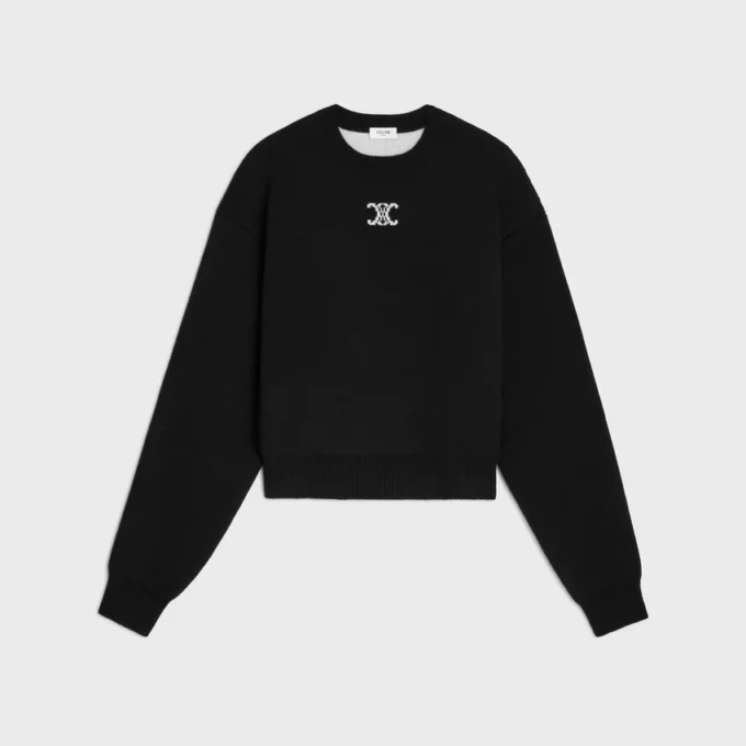Maglione girocollo in cashmere Maglione girocollo in cashmere