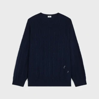 Maglione girocollo in cashmere a catena