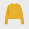 Maglione girocollo in cashmere a catena Maglione girocollo in cashmere a catena
