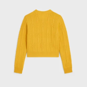 Maglione girocollo in cashmere a catena