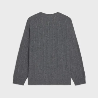 Maglione girocollo in cashmere a catena