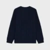 Maglione girocollo in cashmere a catena Maglione girocollo in cashmere a catena