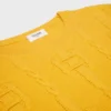 Maglione girocollo in cashmere a catena Maglione girocollo in cashmere a catena