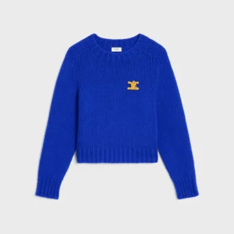 Maglione girocollo in cashmere e seta