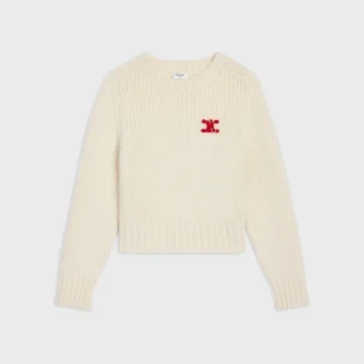 Maglione girocollo in cashmere e seta