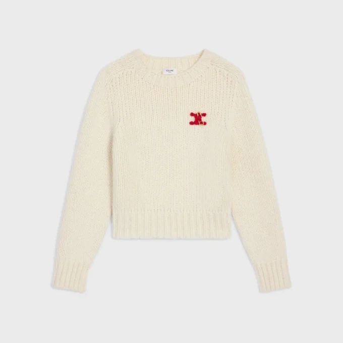 Maglione girocollo in cashmere e seta Maglione girocollo in cashmere e seta