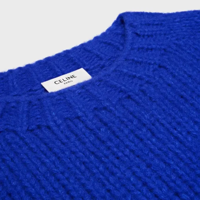 Maglione girocollo in cashmere e seta