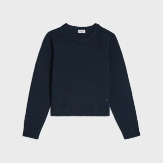 Maglione girocollo in cashmere senza cuciture