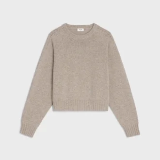 Maglione girocollo in cashmere senza cuciture