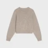 Maglione girocollo in cashmere senza cuciture Maglione girocollo in cashmere senza cuciture