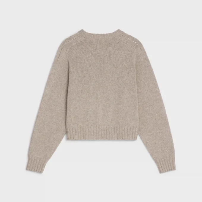 Maglione girocollo in cashmere senza cuciture Maglione girocollo in cashmere senza cuciture
