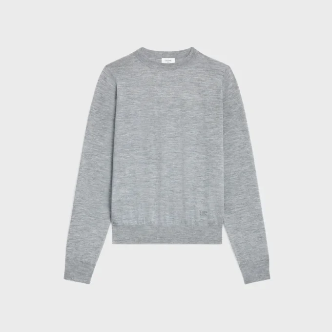 Maglione girocollo in cashmere sottile Maglione girocollo in cashmere sottile