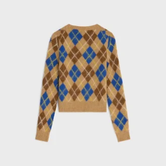 Maglione girocollo in lana con motivo Argyle