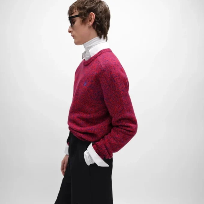 Maglione girocollo in lana e cashmere Maglione girocollo in lana e cashmere