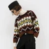Maglione girocollo in lana Fair Isle Maglione girocollo in lana Fair Isle
