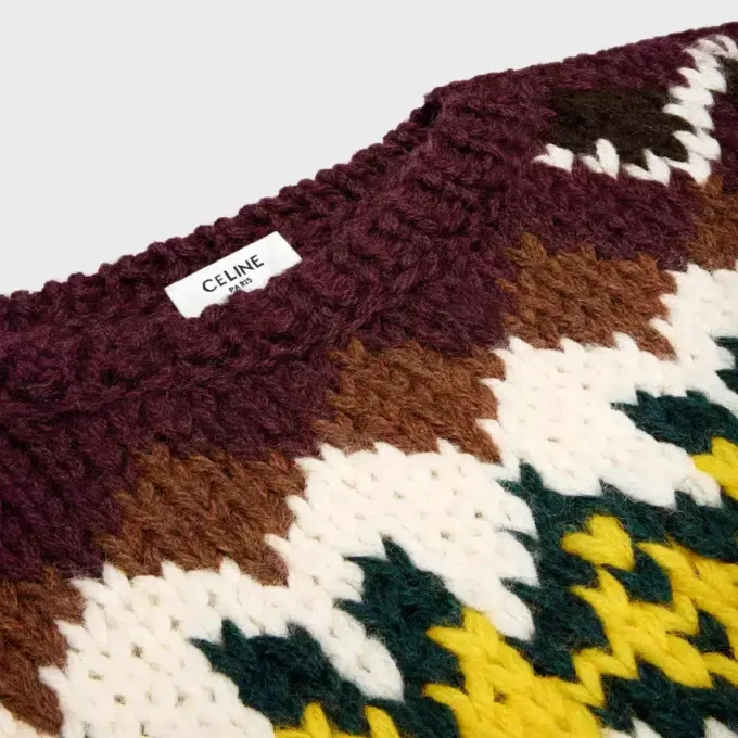 Maglione girocollo in lana Fair Isle Maglione girocollo in lana Fair Isle
