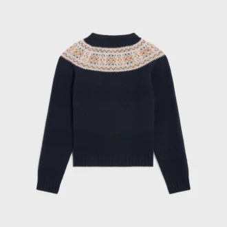 Maglione girocollo in lana Fair Isle Triomphe Maglione girocollo in lana Fair Isle Triomphe