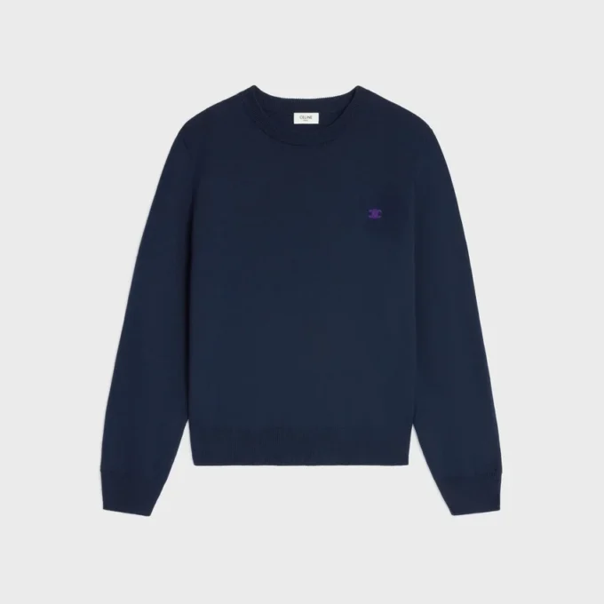 Maglione girocollo in lana fine Maglione girocollo in lana fine