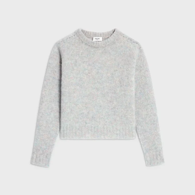 Maglione girocollo in lana Shetland Maglione girocollo in lana Shetland