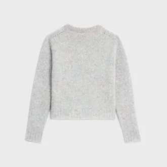Maglione girocollo in lana Shetland