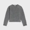 Maglione girocollo in mohair spazzolato Maglione girocollo in mohair spazzolato
