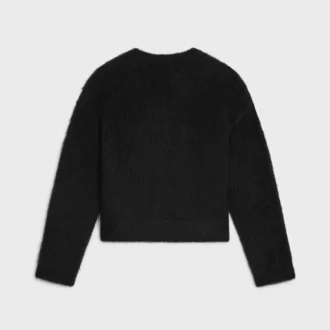 Maglione girocollo in mohair spazzolato Maglione girocollo in mohair spazzolato