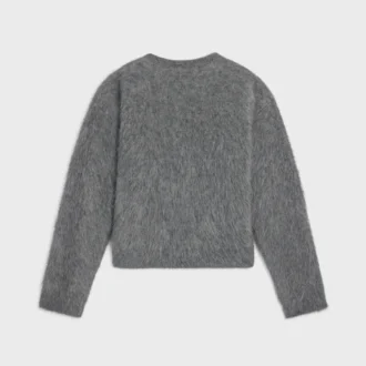 Maglione girocollo in mohair spazzolato Maglione girocollo in mohair spazzolato