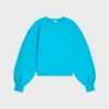 Maglione oversize a girocollo in felpa di cotone Maglione oversize a girocollo in felpa di cotone