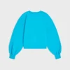 Maglione oversize a girocollo in felpa di cotone Maglione oversize a girocollo in felpa di cotone