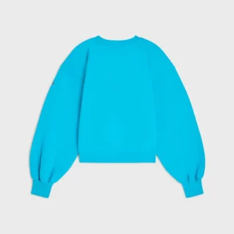 Maglione oversize a girocollo in felpa di cotone