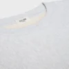 Maglione oversize a girocollo in felpa di cotone Maglione oversize a girocollo in felpa di cotone