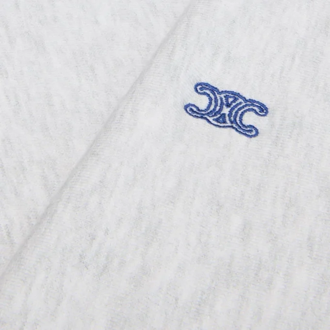 Maglione oversize a girocollo in felpa di cotone Maglione oversize a girocollo in felpa di cotone