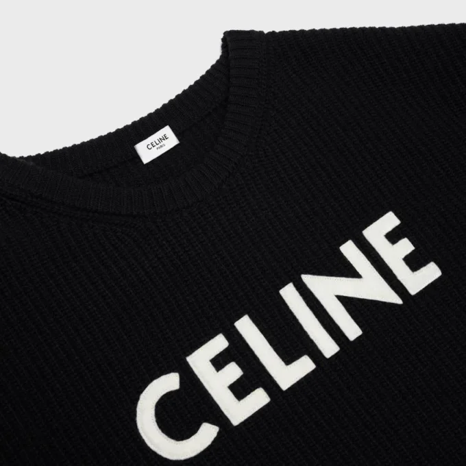 Maglione oversize CELINE in lana a coste