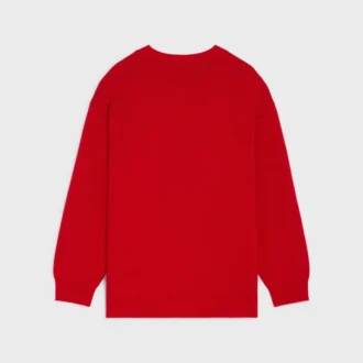 Maglione oversize con scollo a V in cashmere