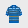 Maglione polo a maniche corte in cotone pregiato
