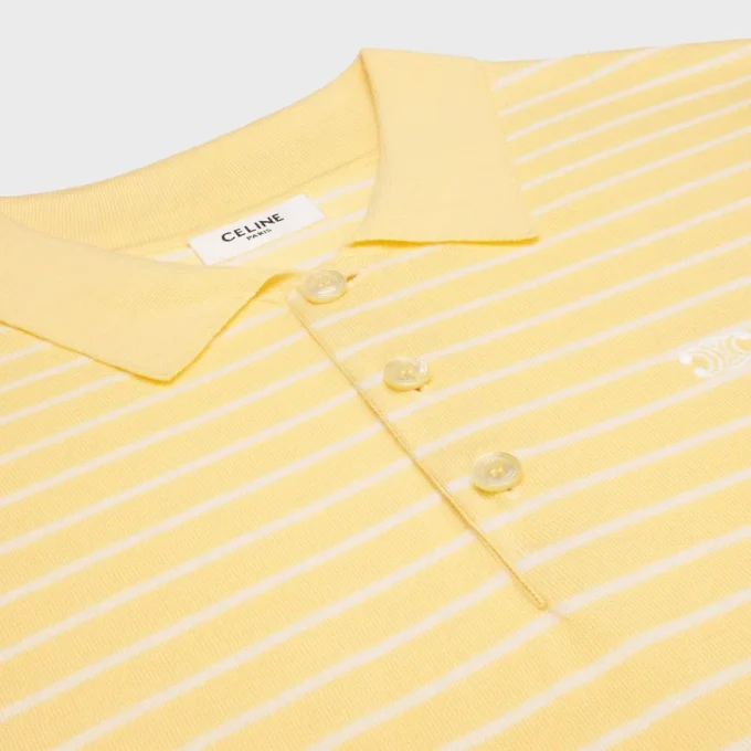 Maglione polo a maniche corte in cotone pregiato Maglione polo a maniche corte in cotone pregiato