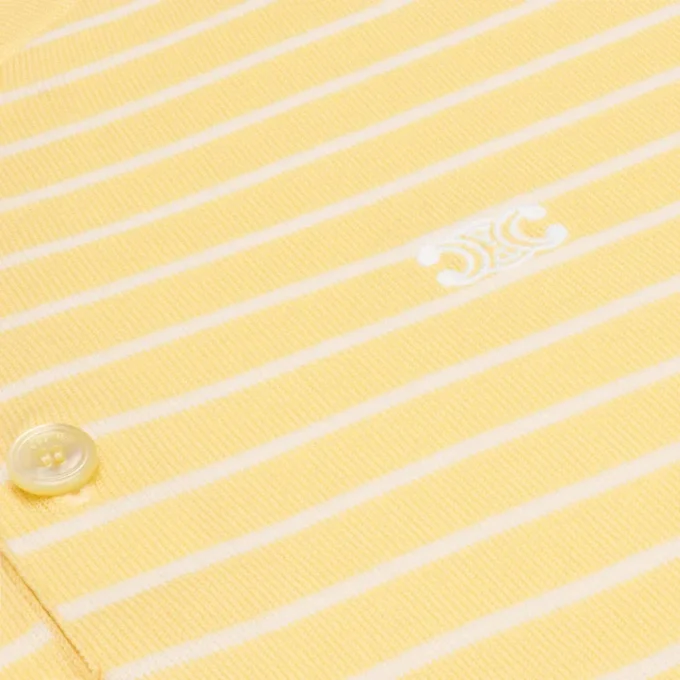 Maglione polo a maniche corte in cotone pregiato Maglione polo a maniche corte in cotone pregiato