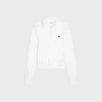 Maglione polo in cotone pregiato