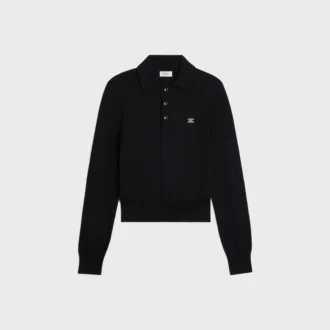 Maglione polo in cotone pregiato