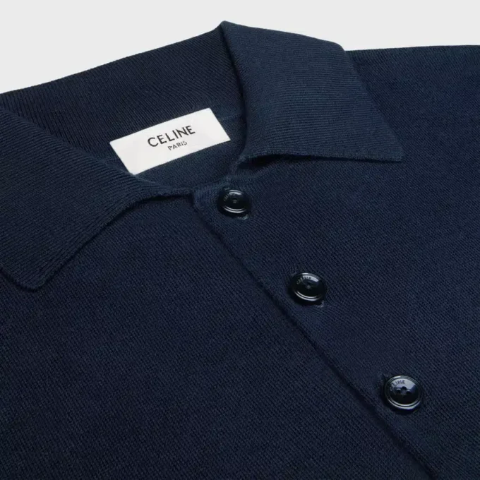 Maglione polo in cotone pregiato Maglione polo in cotone pregiato
