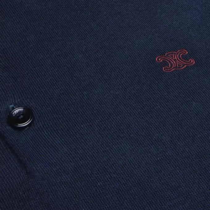 Maglione polo in cotone pregiato Maglione polo in cotone pregiato