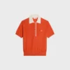Maglione polo in fine cashmere e seta Maglione polo in fine cashmere e seta