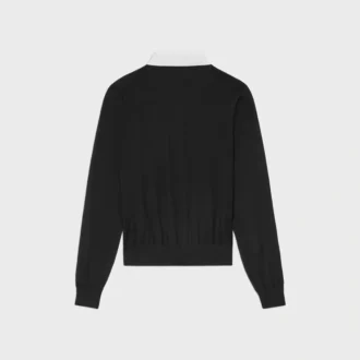 Maglione polo in fine cashmere e seta