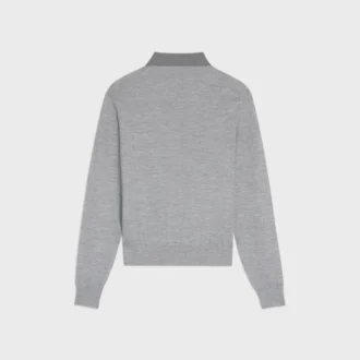 Maglione polo in fine cashmere e seta