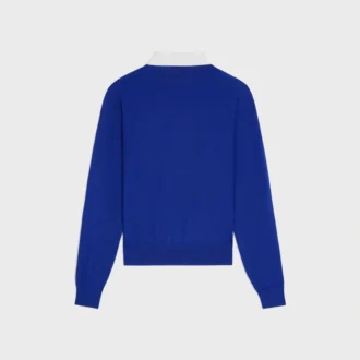 Maglione polo in fine cashmere e seta