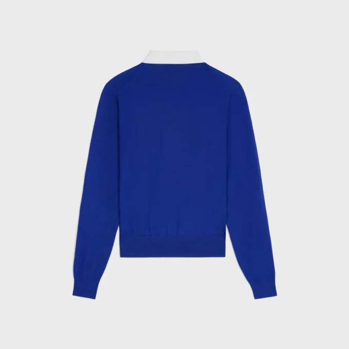 Maglione polo in fine cashmere e seta Maglione polo in fine cashmere e seta