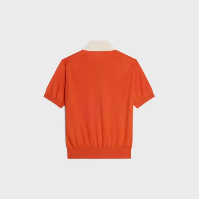 Maglione polo in fine cashmere e seta Maglione polo in fine cashmere e seta