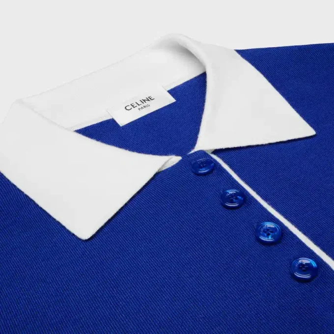 Maglione polo in fine cashmere e seta Maglione polo in fine cashmere e seta