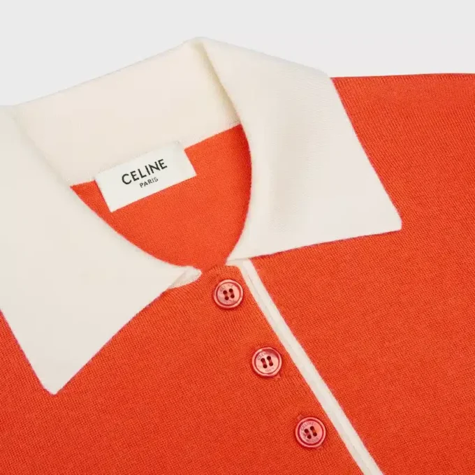 Maglione polo in fine cashmere e seta Maglione polo in fine cashmere e seta